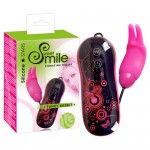 Smile Funky rabbit pink bullet with control